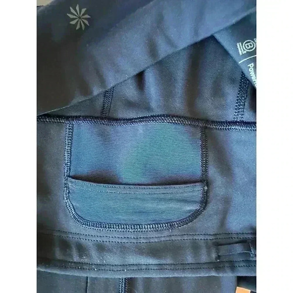 Athleta Women's Size Small Up For Anything 7/8 Leggings Navy Blue EUC - Picture 8 of 9